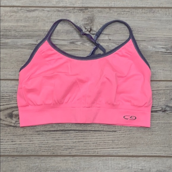 hot pink sports bra target